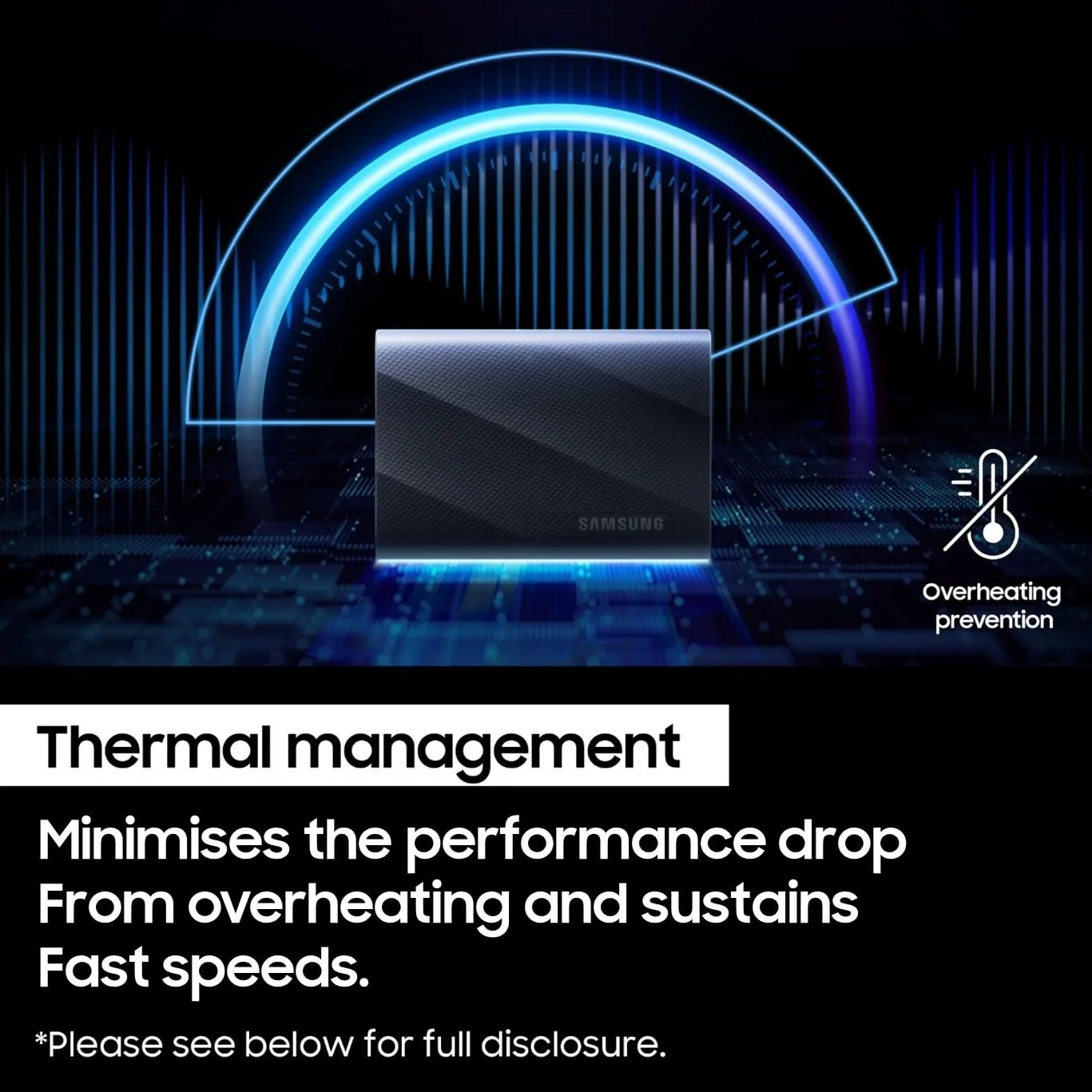 Samsung External SSD 1TB T9 (With USB 3.2) Black view 6